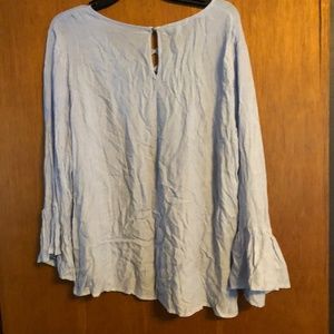 Strappy Bell Sleeve Blouse